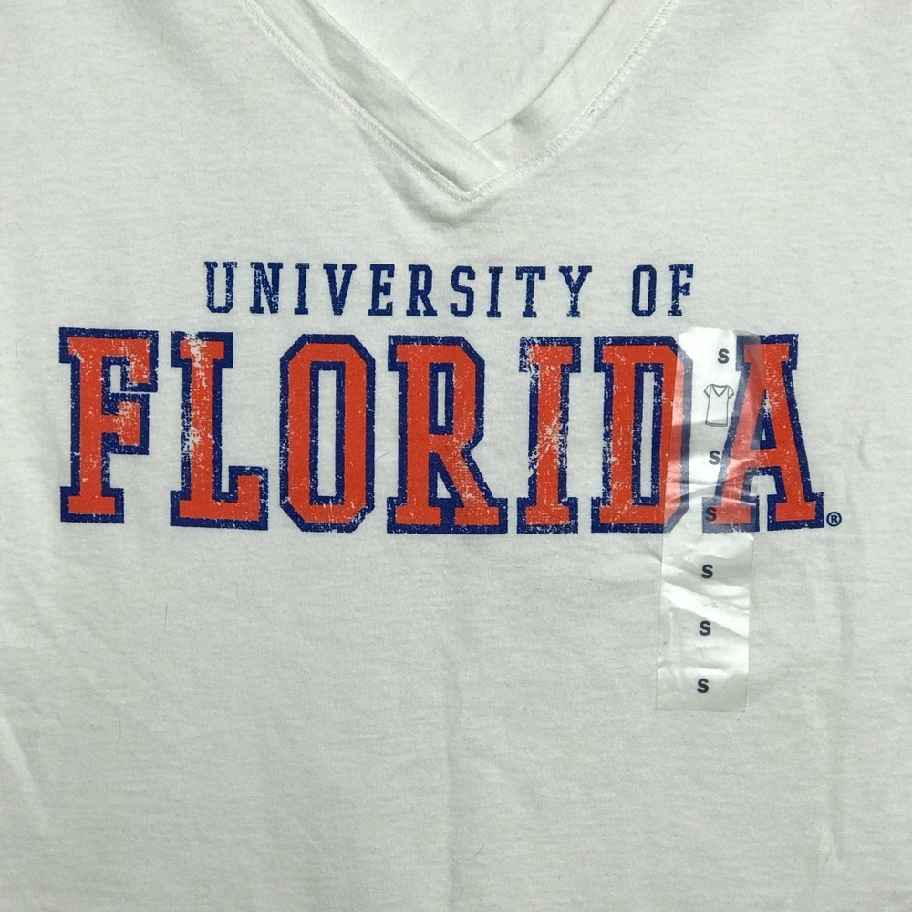 University Of Florida National Collegian 100% Cotton White Shirt Top Blouse New - Picture 5 of 8
